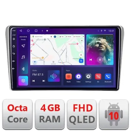 Navigatie Toyota Avensis 2003-2008 B-avensis03 Android Ecran QLED octa core 4+64 carplay android auto kit-avensis03+EDT-E309V3 | Ambient Garage