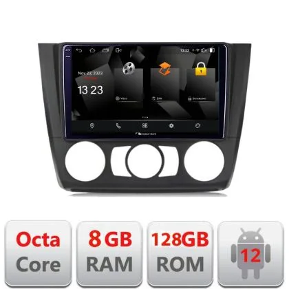 Navigatie BMW Seria 1 E87 2007-2011 clima manuala 5960Pro-bmw117-manual Android Octa Core Qualcomm 2K Qled 8+128 DTS DSP 360 4G Optical | Ambient Garage