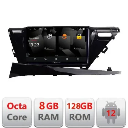 Navigatie Toyota Camry 2017-2021 V1 Android Octa Core Qualcomm 2K Qled 8+128 DTS DSP 360 4G Optical | Ambient Garage