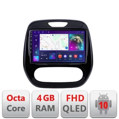 Navigatie Renault Captur B-CAPTUR Android Ecran QLED octa core 4+64 carplay android auto KIT-CAPTUR+EDT-E309V3 | Ambient Garage