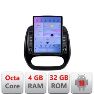 Navigatie Renault Captur G-CAPTUR ecran tip TESLA 9.7" cu Android Radio Bluetooth Internet GPS WIFI 4+32GB DSP 4G Octa | Ambient Garage