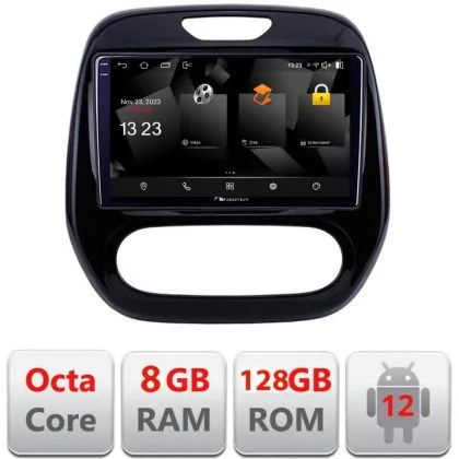 Navigatie Renault Captur 5960Pro-CAPTUR Android Octa Core Qualcomm 2K Qled 8+128 DTS DSP 360 4G Optical | Ambient Garage