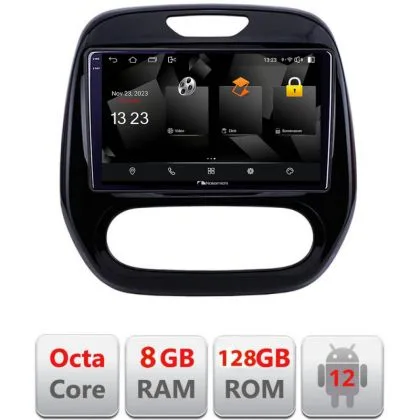Navigatie Renault Captur 2013-2020 Android radio gps internet octa core 8+128 carplay android auto | Ambient Garage