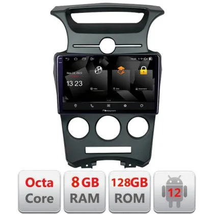 Navigatie Kia Carens 2006-2012 clima automata Android radio gps internet octa core 8+128 carplay android auto | Ambient Garage