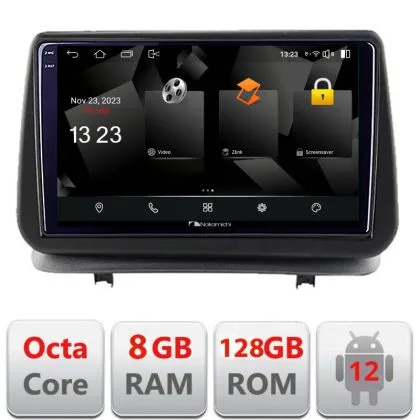 Navigatie Renault Clio 3 2005-2013 5960Pro-Clio3 Android Octa Core Qualcomm 2K Qled 8+128 DTS DSP 360 4G Optical | Ambient Garage