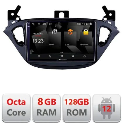 Navigatie Opel Corsa 2013-2016 5960Pro-corsa Android Octa Core Qualcomm 2K Qled 8+128 DTS DSP 360 4G Optical | Ambient Garage