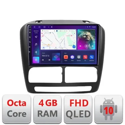Navigatie Fiat Doblo 2010-2017 si Opel Combo 2010-2017 Android Ecran QLED octa core 4+64 carplay android auto KIT-DOBLO10+EDT-E309V3 | Ambient Garage
