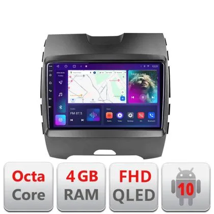 Navigatie Ford Edge 2015-2021 Highline B-edge-high Android Ecran QLED octa core 4+64 carplay android auto kit-edge-high+EDT-E309V3 | Ambient Garage
