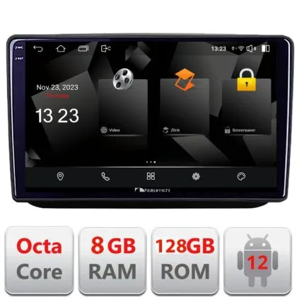Navigatie Skoda Fabia 2 2009-2014 Android Octa Core Qualcomm 2K Qled 8+128 DTS DSP 360 4G Optical | Ambient Garage