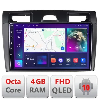 Navigatie Ford Fiesta MK5 2002-2008 Android radio gps internet 4+64 carplay android auto KIT-fiesta-mk5+EDT-E309v3 | Ambient Garage