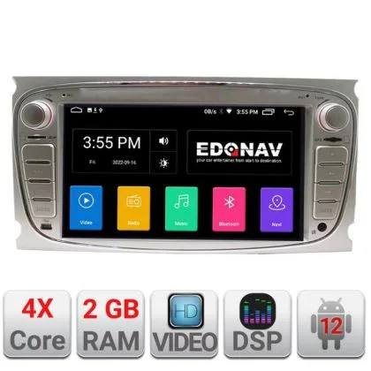 Navigatie Ford Focus/Galaxy/Mondeo/S-max 2008-2011 internet 4 GB ram 4G LTE carplay android auto | Ambient Garage