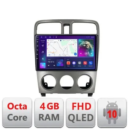 Navigatie Subaru Forester 2004-2008 B-FORESTER Android Ecran QLED octa core 4+64 carplay android auto KIT-forester+EDT-E309V3 | Ambient Garage
