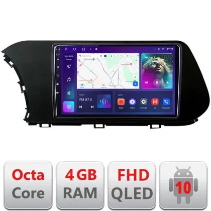Navigatie Hyundai I20 2020- B-i20 Android Ecran QLED octa core 4+64 carplay android auto KIT-i20+EDT-E310V3 | Ambient Garage