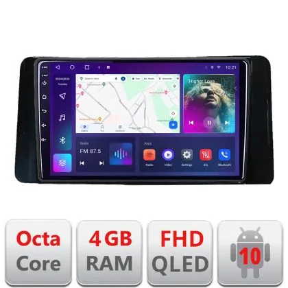 Navigatie Skoda Kamiq 2019- Android radio gps internet 4+64 carplay android auto Kit-kamiq+EDT-E310v3 | Ambient Garage