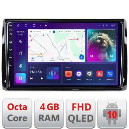 Navigatie Skoda Kodiaq B-KODIAQ Android Ecran QLED octa core 4+64 carplay android auto KIT-KODIAQ+EDT-E310V3 | Ambient Garage