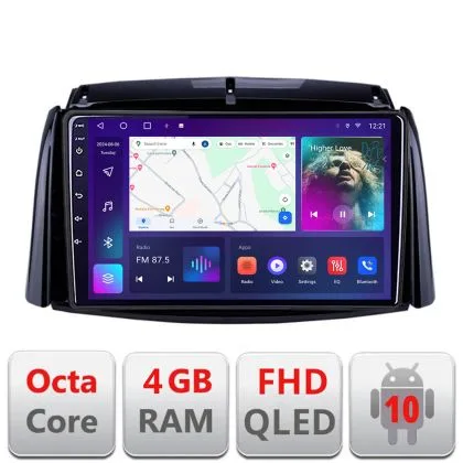 Navigatie Renault Koleos 2009-2016 B-KOLEOS Android Ecran QLED octa core 4+64 carplay android auto KIT-KOLEOS+EDT-E309V3 | Ambient Garage