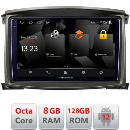 Navigatie Toyota Land Cruiser L100 2002-2006 Android radio gps internet octa core 8+128 carplay android auto | Ambient Garage