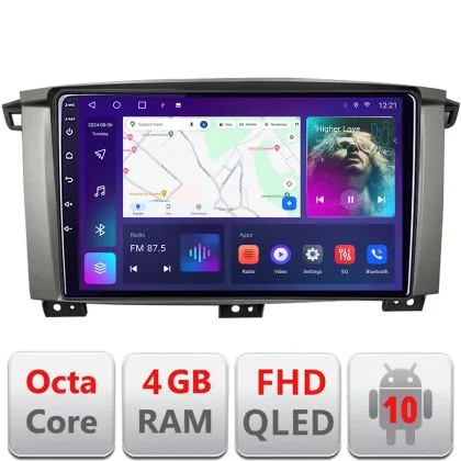 Navigatie Toyota Land Cruiser L100 2002-2006 Android radio gps internet 4+64 carplay android auto KIT-L105+EDT-E310v3 | Ambient Garage
