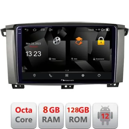 Navigatie Toyota Land Cruiser L100 2002-2006 Android radio gps internet octa core 8+128 carplay android auto | Ambient Garage