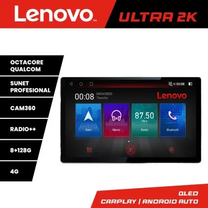 Navigatie Opel Movano Renault Master 2020- ecran 13" 2K 8+128 Android Waze USB Navigatie 4G 360 Toslink Youtube | Ambient Garage
