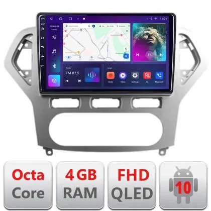 Navigatie Ford Mondeo 2006-2010 B-MONDEO-AC Android Ecran QLED octa core 4+64 carplay android auto KIT-MONDEO-AC+EDT-E310V3 | Ambient Garage