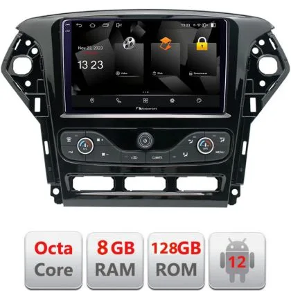 Navigatie Ford Mondeo 2011-2014 Android radio gps internet octa core 8+128 carplay android auto | Ambient Garage