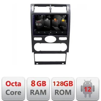Navigatie Ford Mondeo intre anii 2004-2007 Android Octa Core Qualcomm 2K Qled 8+128 DTS DSP 360 4G Optical | Ambient Garage