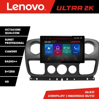 Navigatie Opel Movano, Renault Master 2010-2021 ecran 13" 2K 8+128 Android Waze USB Navigatie 4G 360 Toslink Yo | Ambient Garage