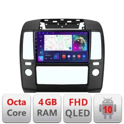 Navigatie Nissan Navara Pathfinder 2005-2010 B-NAV5 Android Ecran QLED octa core 4+64 carplay android auto KIT-nav5+EDT-E309V3 | Ambient Garage