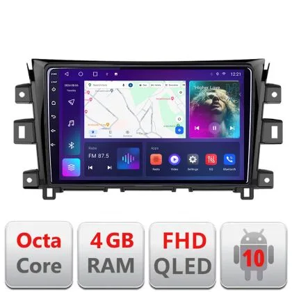 Navigatie NIssan Navara 2017- B-NAVARA17 Android Ecran QLED octa core 4+64 carplay android auto KIT-navara17+EDT-E309V3 | Ambient Garage