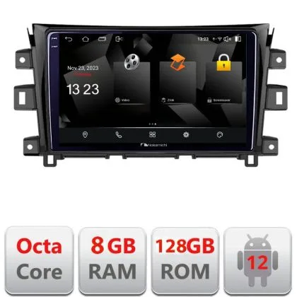 Navigatie NIssan Navara 2017- 5960Pro-NAVARA17 Android Octa Core Qualcomm 2K Qled 8+128 DTS DSP 360 4G Optical | Ambient Garage