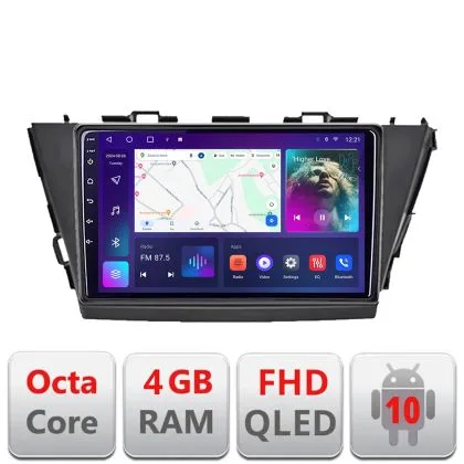Navigatie Toyota Prius 5 Plus 2012-2020 Android Ecran QLED octa core 4+64 carplay android auto kit-prius5-plus+EDT-E309V3 | Ambient Garage