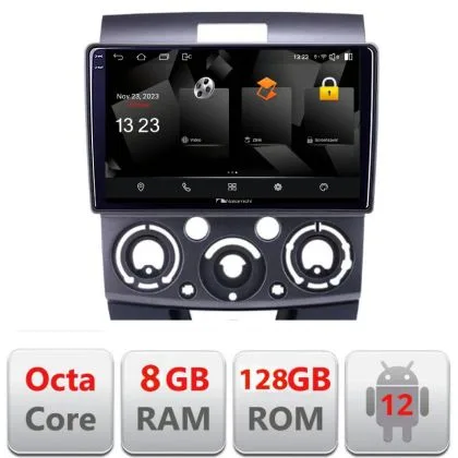 Navigatie Ford Ranger Mazda BT50 2007-2012 5960Pro-RANGER Android Octa Core Qualcomm 2K Qled 8+128 DTS DSP 360 4G Optical | Ambient Garage