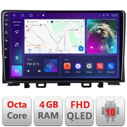 Navigatie Kia Rio 2019- Android radio gps internet 4+64 carplay android auto kit-rio-2020-+EDT-E309v3 | Ambient Garage
