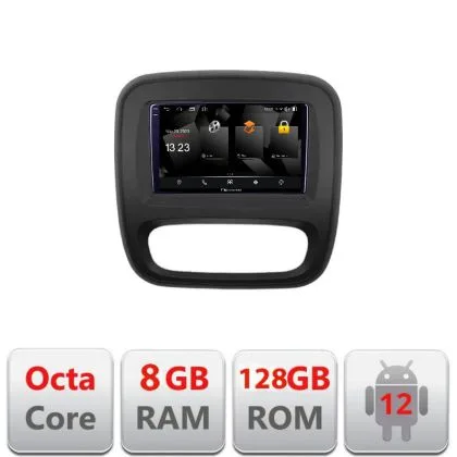 Navigatie Renault Trafic 2014-2017 5960Pro-rt09 Android Octa Core Qualcomm 2K Qled 8+128 DTS DSP 360 4G Optical | Ambient Garage