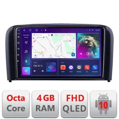 Navigatie Volvo S80 2004-2006 B-S80 Android Ecran QLED octa core 4+64 carplay android auto KIT-S80+EDT-E309V3 | Ambient Garage