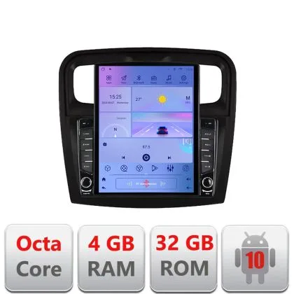 Navigatie Dacia Sandero 2012-2020 var B Tip Tesla Android radio gps internet 8core 4G 4+32 kit-sandero-variantb+EDT-E | Ambient Garage