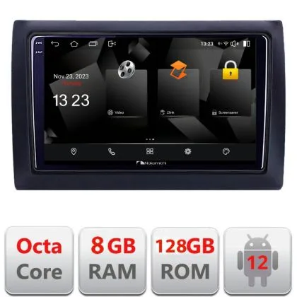 Navigatie Fiat Stilo 5960Pro-STILO Android Octa Core Qualcomm 2K Qled 8+128 DTS DSP 360 4G Optical | Ambient Garage