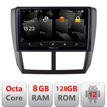 Navigatie Subaru Forester 2007-2013 5960Pro-SU01 Android Octa Core Qualcomm 2K Qled 8+128 DTS DSP 360 4G Optical | Ambient Garage