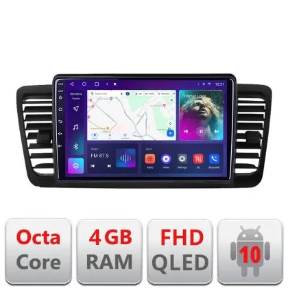 Navigatie Subaru Outback Legacy B-SU02 Android Ecran QLED octa core 4+64 carplay android auto KIT-SU02+EDT-E309V3 | Ambient Garage