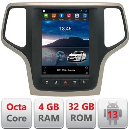 Navigatie Jeep Grand Cherokee 2014-2019, tip tesla Qled 9.7", Octacore, 4Gb RAM, 32Gb | Ambient Garage