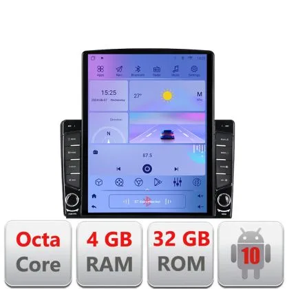 Navigatie Fiat Tipo 2020- Android radio gps internet Octa Core 4+64 LTE Kit-tipo2022+EDT-E709 | Ambient Garage