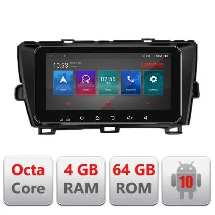 Navigatie Toyota Prius 2009-2014 I-TY39 4+64 ecran 10.33" Android Waze USB Navigatie Internet Youtube Radio | Ambient Garage