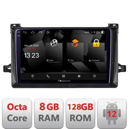 Navigatie Toyota Prius dupa 2015 5960Pro-TY50 Android Octa Core Qualcomm 2K Qled 8+128 DTS DSP 360 4G Optical | Ambient Garage