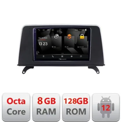 Navigatie BMW X5 X6 2009-2014 CIC Android Octa Core Qualcomm 2K Qled 8+128 DTS DSP 360 4G Optical | Ambient Garage