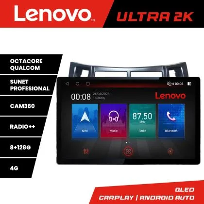 Navigatie Toyota Yaris 2008-2011 N-YARIS08 ecran 13" 2K 8+128 Android Waze USB Navigatie 4G 360 Toslink Youtube | Ambient Garage