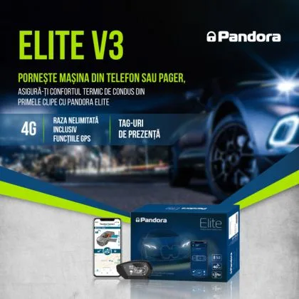 Kit pornire motor BMW X1 U11 2022-, aplicatie telefon 4G, GPS, pager, tag, telecomanda (montaj inclus) - Pandora ELITE | Ambient Garage